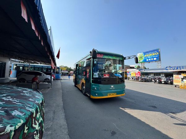 Chuyển đổi xe buýt điện trên tuyến 607 (Bến xe Biên Hòa – Bến xe Miền Đông mới)